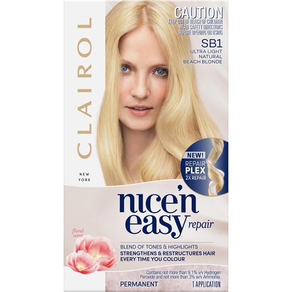 Clairol Nice'n Easy SB1 Ultra Light Natural Beach Blonde - Vantage Pharmacy