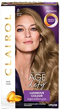 Clairol Age Defy Permanent Hair Dye, 8 Medium Blonde