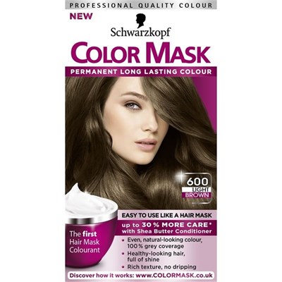 Schwarzkopf Color Mask 600 Light Brown Permanent Hair Dye