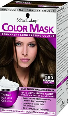 Schwarzkopf Color Mask 550 Golden Brown Permanent Hair Dye